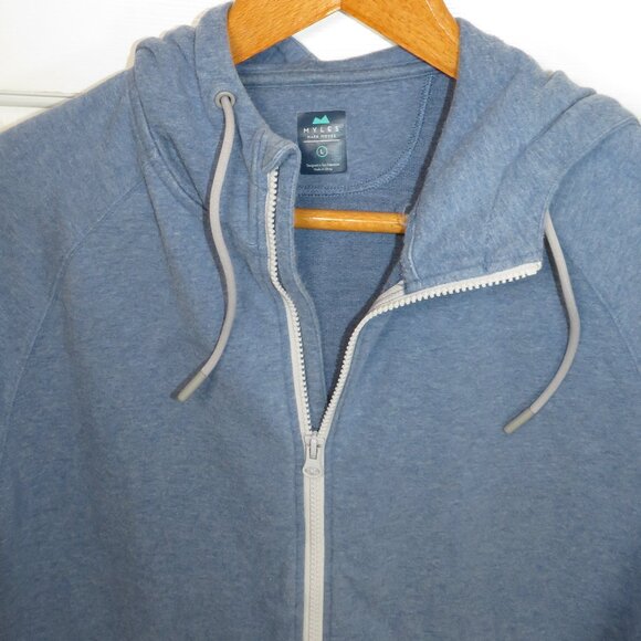 Myles Apparel Element Full Zip Hoodie Sweatshirt Blue Size LG - Picture 3 of 6